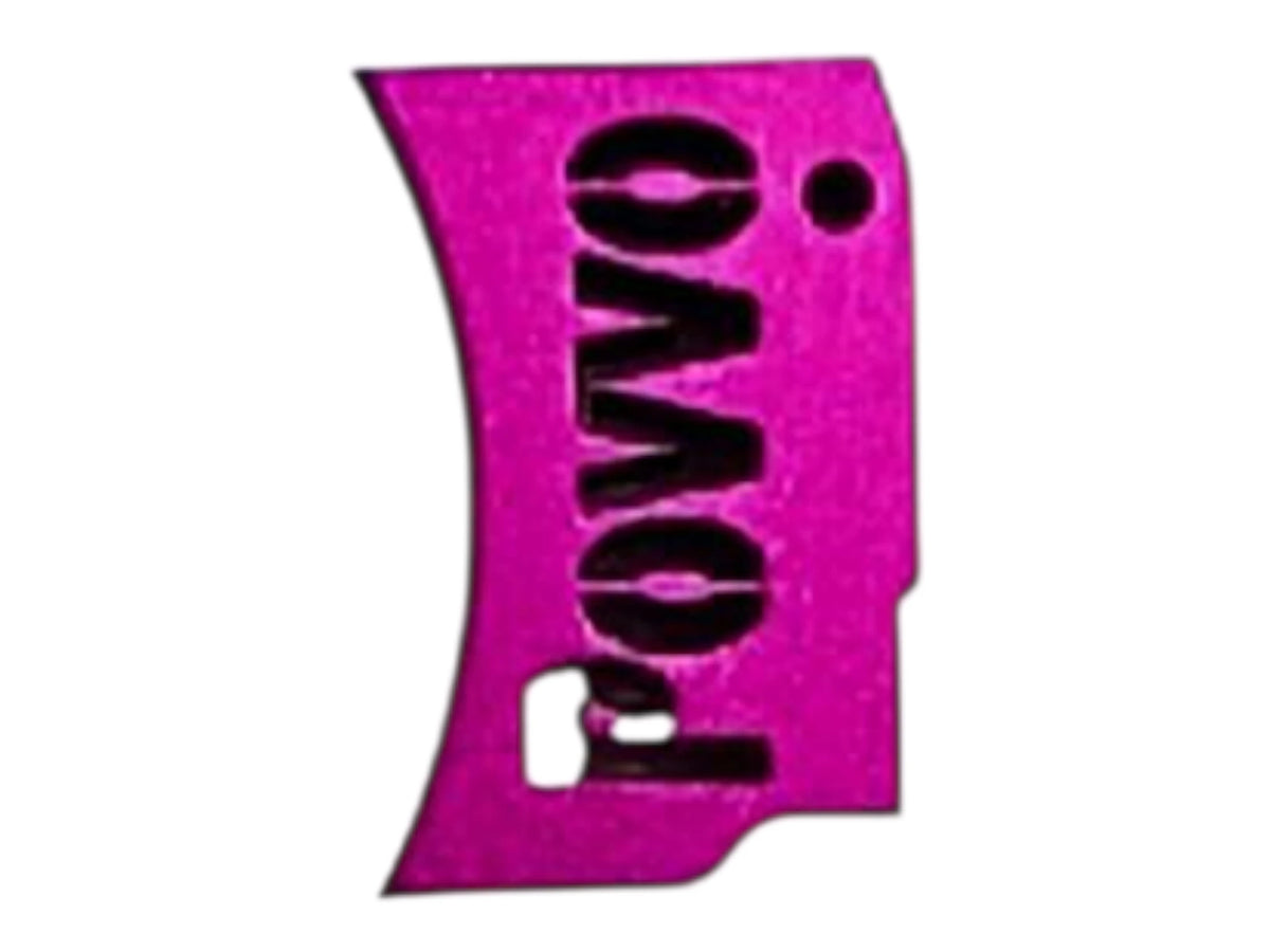 Kross Airsoft Design Hi-Capa trigger shoe, curved face with the Povvo cut-out, in purple