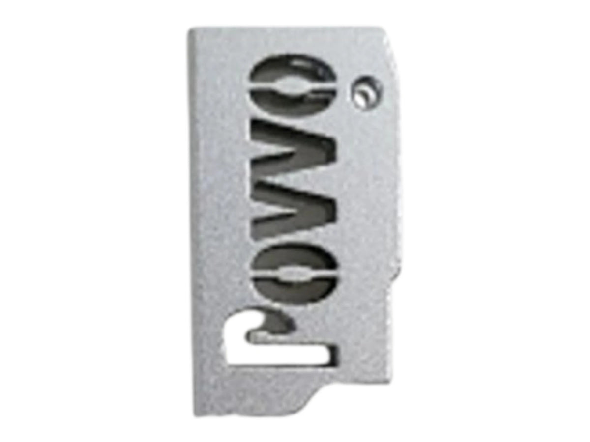 Kross Airsoft Design Hi-Capa trigger shoe, straight face with the Povvo cut-out, in silver
