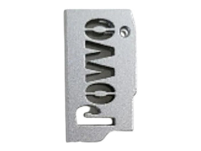 Kross Airsoft Design Hi-Capa trigger shoe, straight face with the Povvo cut-out, in silver