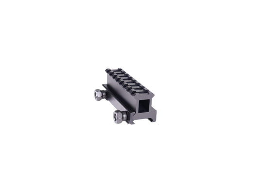 NUPROL RIS Rail Riser - 1 Inch 8 Slot - Black