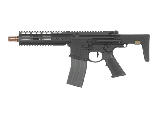 EMG Noveske N4 Ghetto Blaster 7.94 inch GBBR in black with a short M-LOK rail