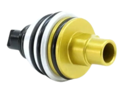 PolarStar Fusion low-flow poppet in gold with retainer O-ring