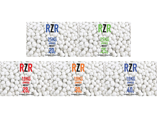 RZR Bulk Airsoft BBs — 10kg & 25kg Sacks