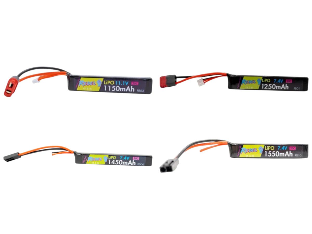 Rebel Stick LiPo Battery - 7.4V and 11.1V