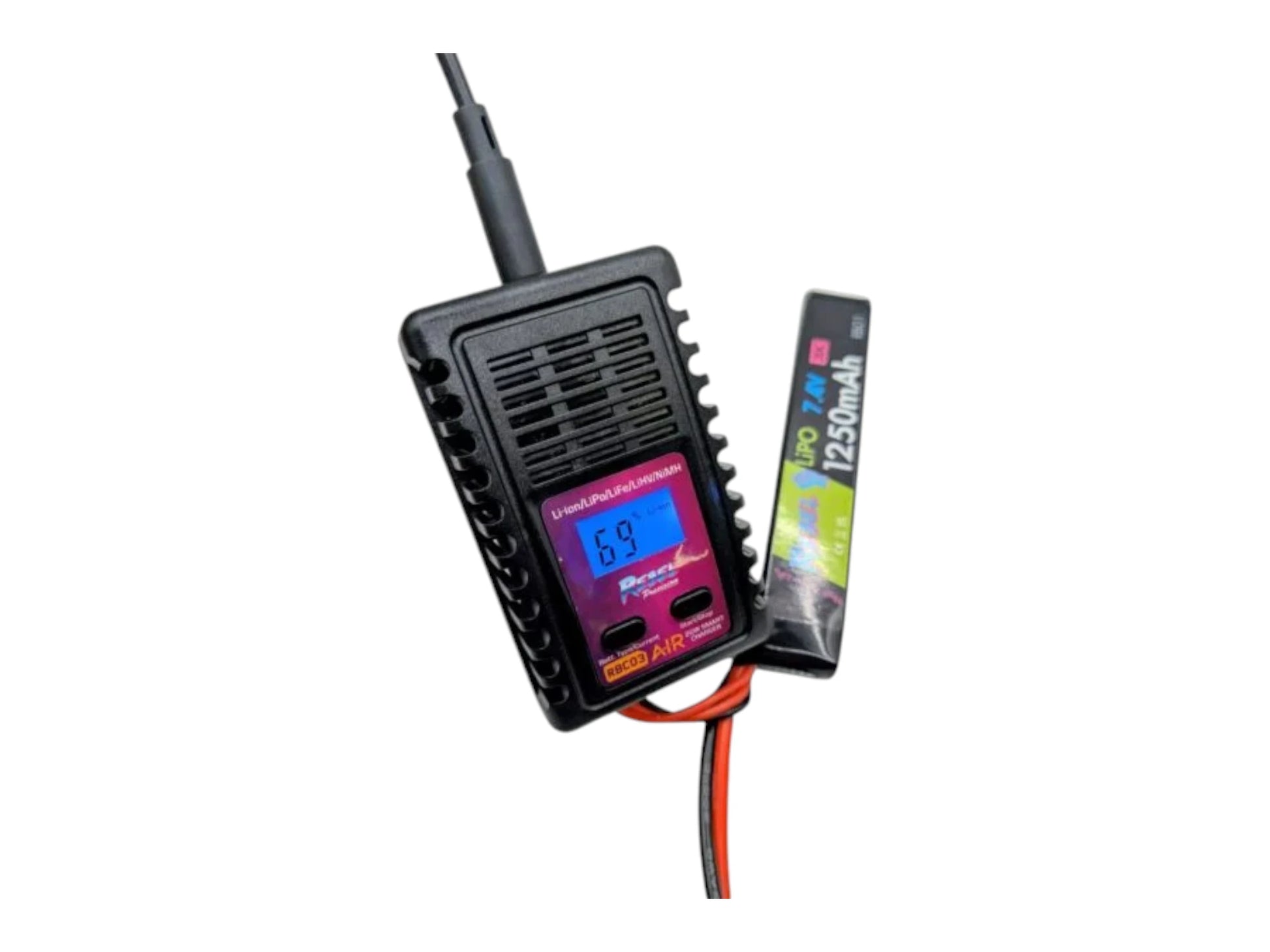 Rebel RBC03 smart balance charger for LiPo, Li-Ion, NiMH, LiFe and HPA batteries