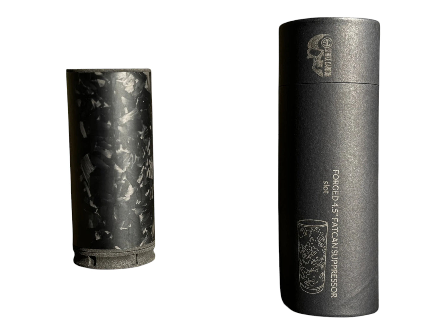 Strike Carbon 50mm 4.5" Fat Can Airsoft Suppressor