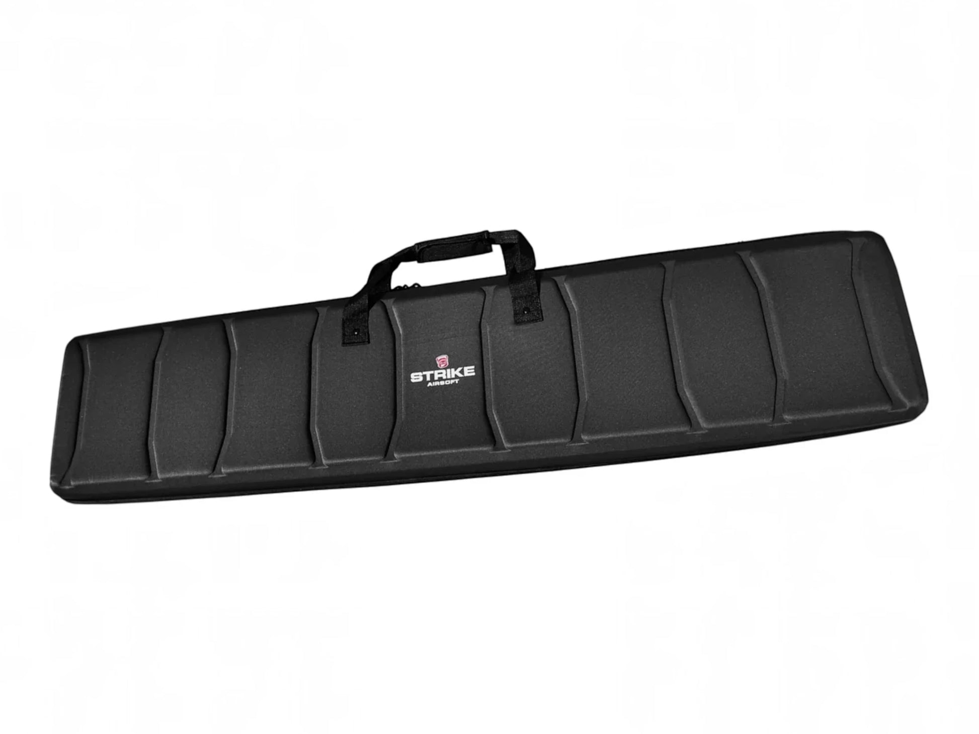 Strike semi-rigid EVA rifle case in black, closed XL