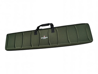 Strike semi-rigid EVA rifle case in Green, closed XL