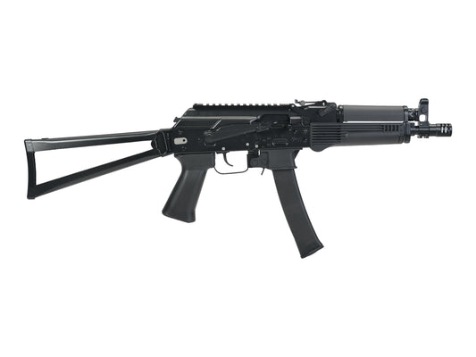 VFC PP-19-01 Vityaz gas blowback SMG in black with the side-folding stock extended