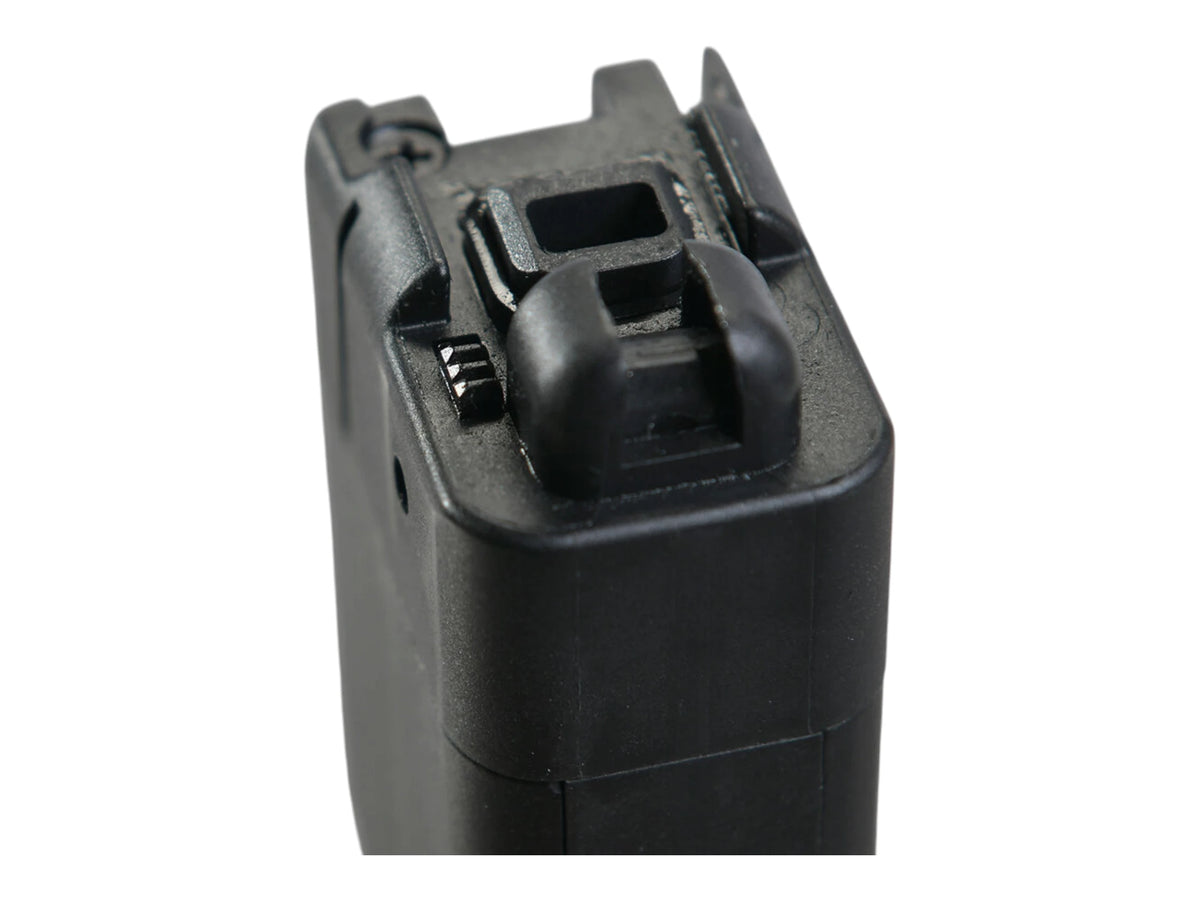 Close view of the VFC PP-19-01 Vityaz magazine feed lips and follower