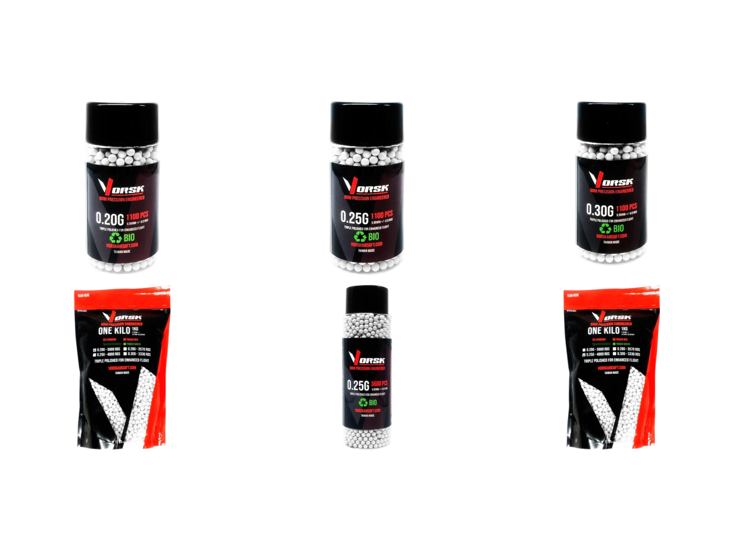 Vorsk Bio Airsoft BBs — Standard