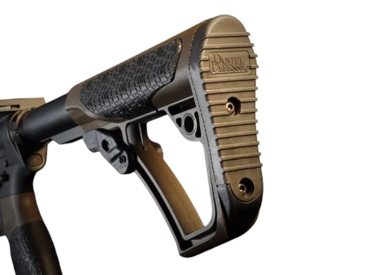 Daniel Defense marked buttstock on the Wolverine MTW MK18 2026 XB Edition