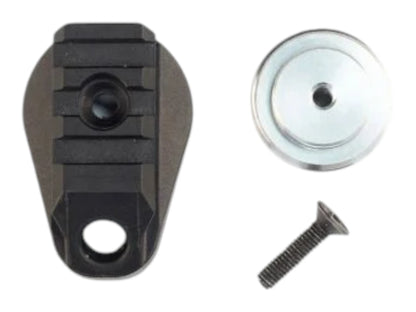 Wolverine MTW picatinny stock adapter with its QD socket, buffer tube plug and retention screw