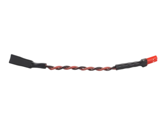 Wolverine Spartan wiring extension, a short twisted red and black lead with a connector at each end
