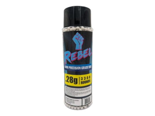 Rebel Precision 6mm BBs 3300ct Bottle - 0.28g