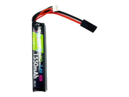 Rebel Battery - 1550mAh Lipo 7.4V 20C Stick - Mini Tamiya