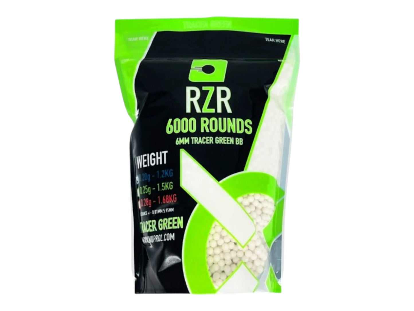 RZR Tracer Airsoft BBs — Standard