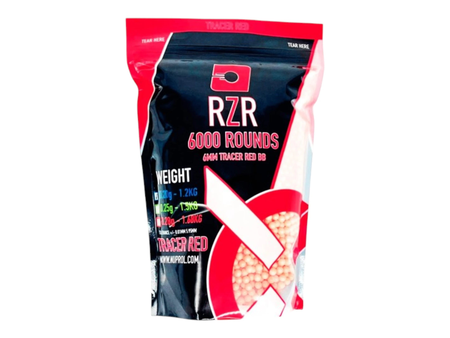 RZR Tracer Airsoft BBs — Standard