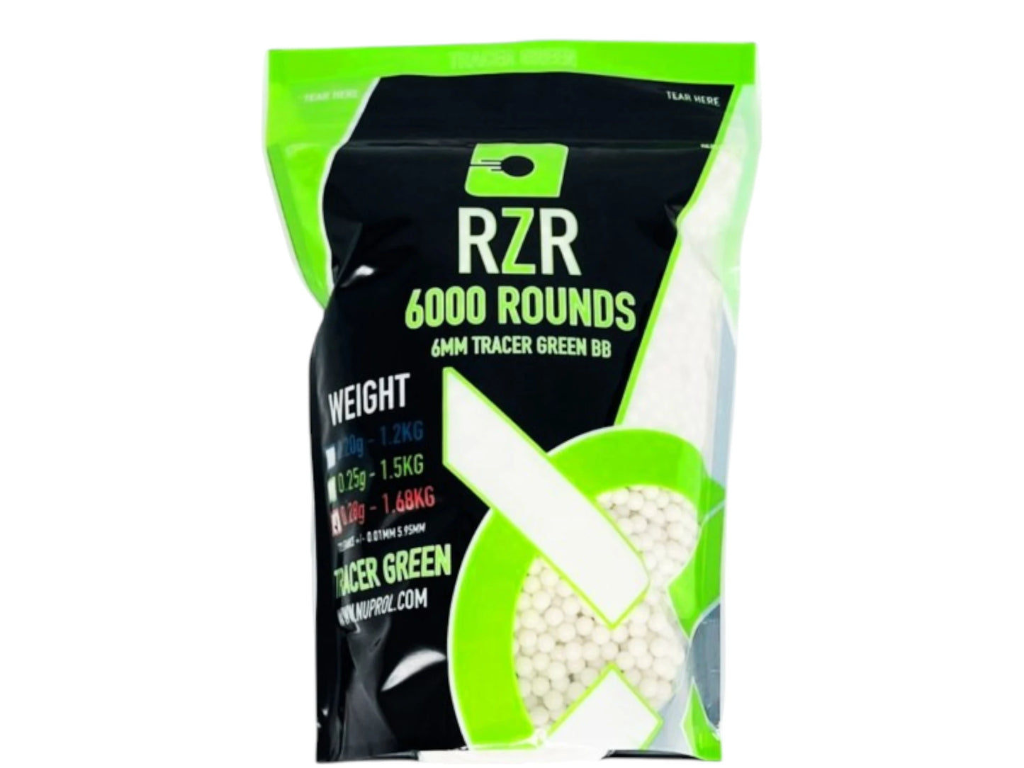 RZR Tracer Airsoft BBs — Standard