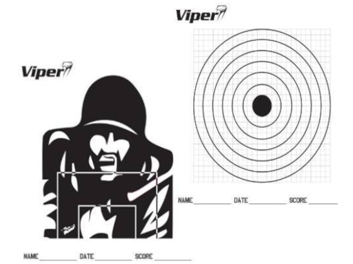 Bb Paper Viper Pro BB Paper Targets x100 – Titan Forge Airsoft
